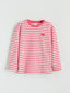 LCW Kids Crew Neck Striped Girls T-Shirt