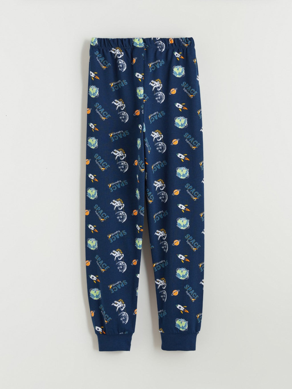 LCW Kids Crew Neck Printed Boys Pyjama Set