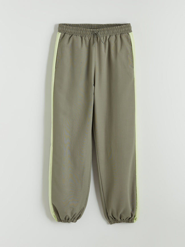 LCW Kids Girl Khaki Jogger Trousers Hover Image