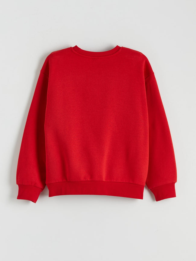 LCW Kids Crew Neck New York Printed Girls Sweatshirt Main Image