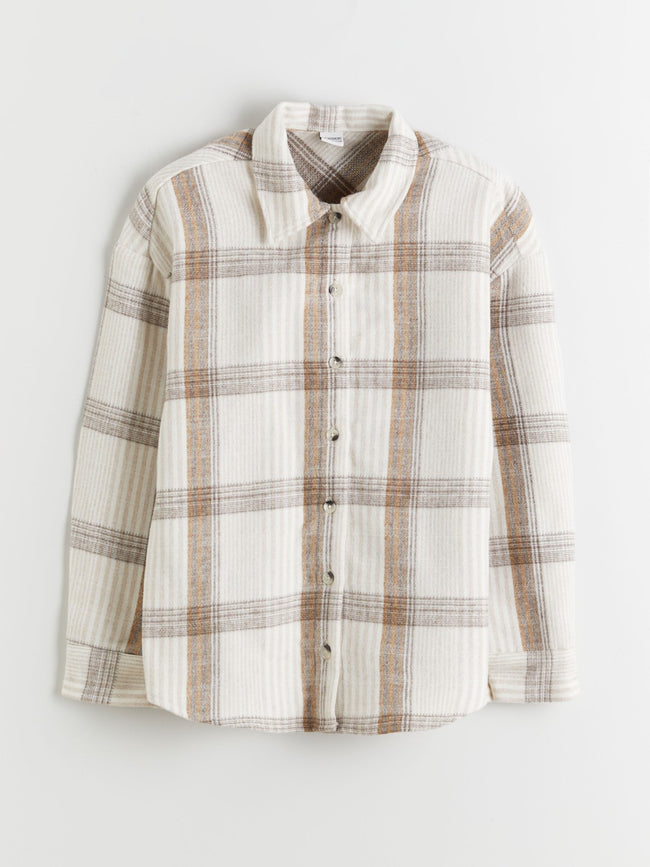 LCW Kids Plaid Girls Shirt Hover Image