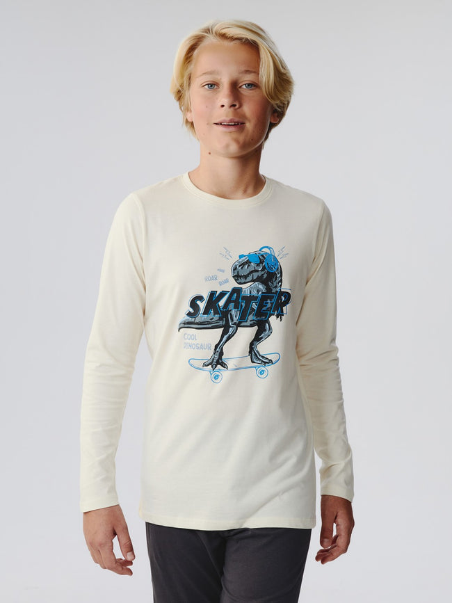 LCW Kids Crew Neck Boys Pyjama Set Hover Image