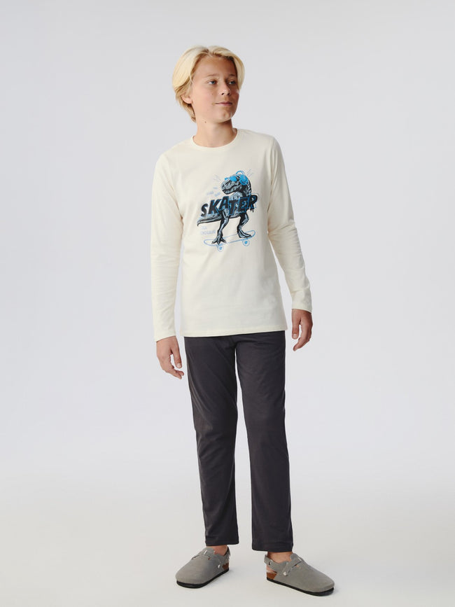 LCW Kids Crew Neck Boys Pyjama Set Main Image