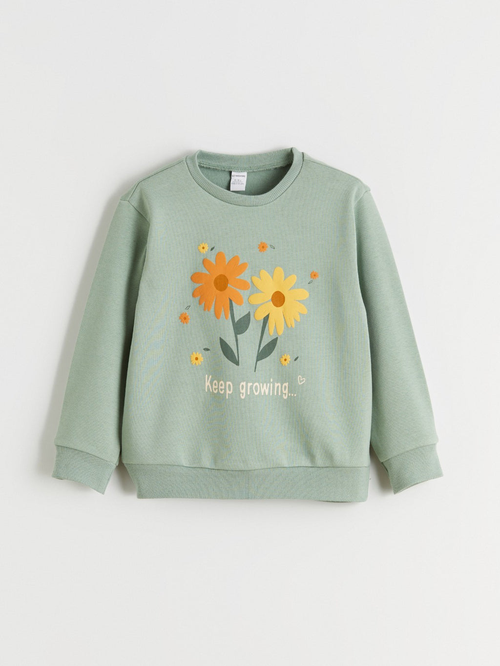 LCW Baby Crew Neck GirlS Thick Sweatshirt, Pack Of 2