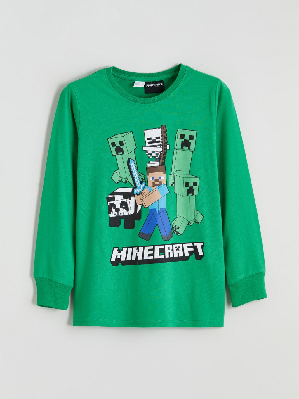 LCW Kids Crew Neck Minecraft Printed Boys Pyjama Set