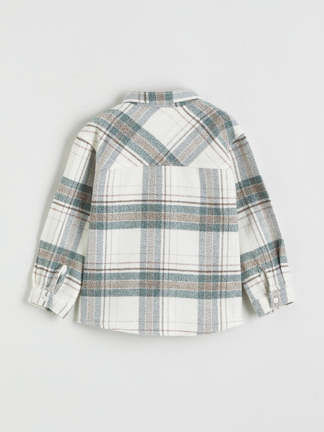 LCW Kids Long Sleeve Plaid Boys Shirt Main Image