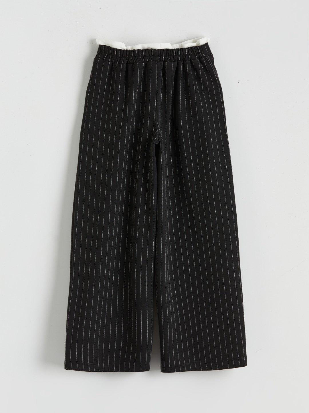 LCW Kids Elasticated Waist Pleated Girls Trousers