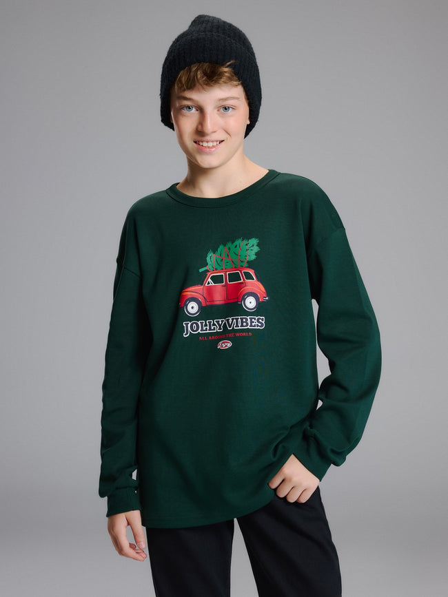 LCW Kids Crew Neck Printed Boys T-Shirt Hover Image