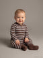 LCW Baby Crew Neck Striped Baby Boys Pyjama Set