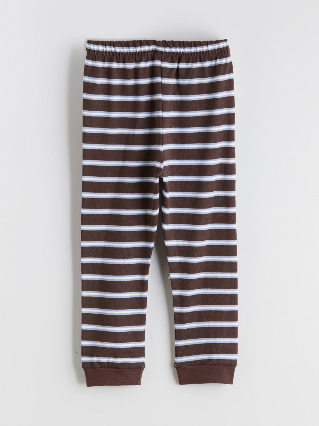 LCW Baby Crew Neck Striped Baby Boys Pyjama Set