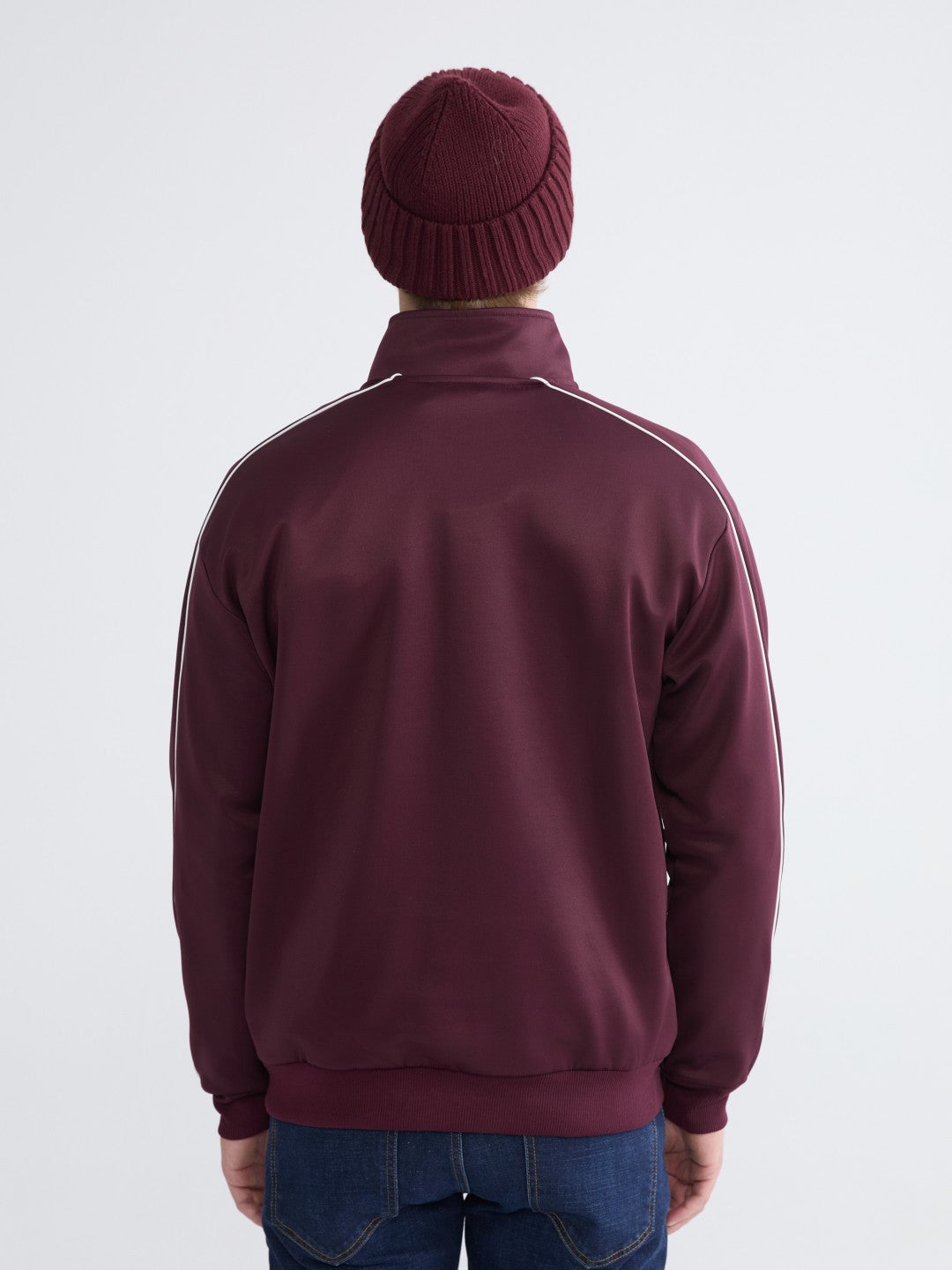 Xside Funnel Neck Printed Men Sweatshirt