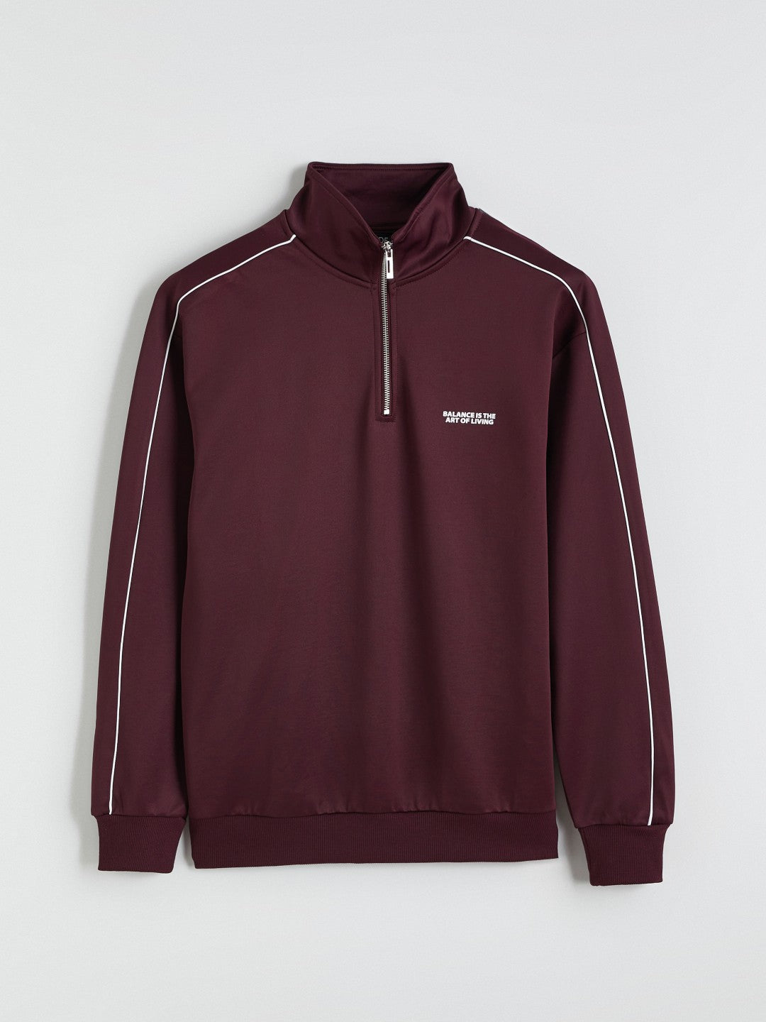 Xside Funnel Neck Printed Men Sweatshirt