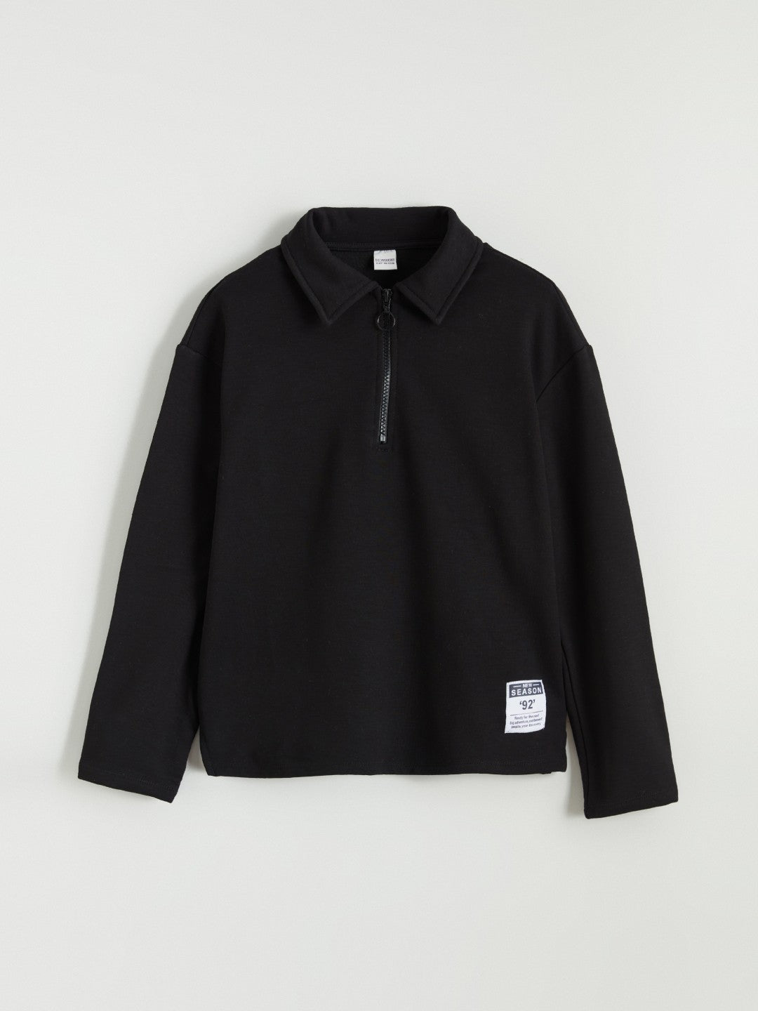 LCW Kids Polo Neck Girls Sweatshirt And Tracksuit Bottoms