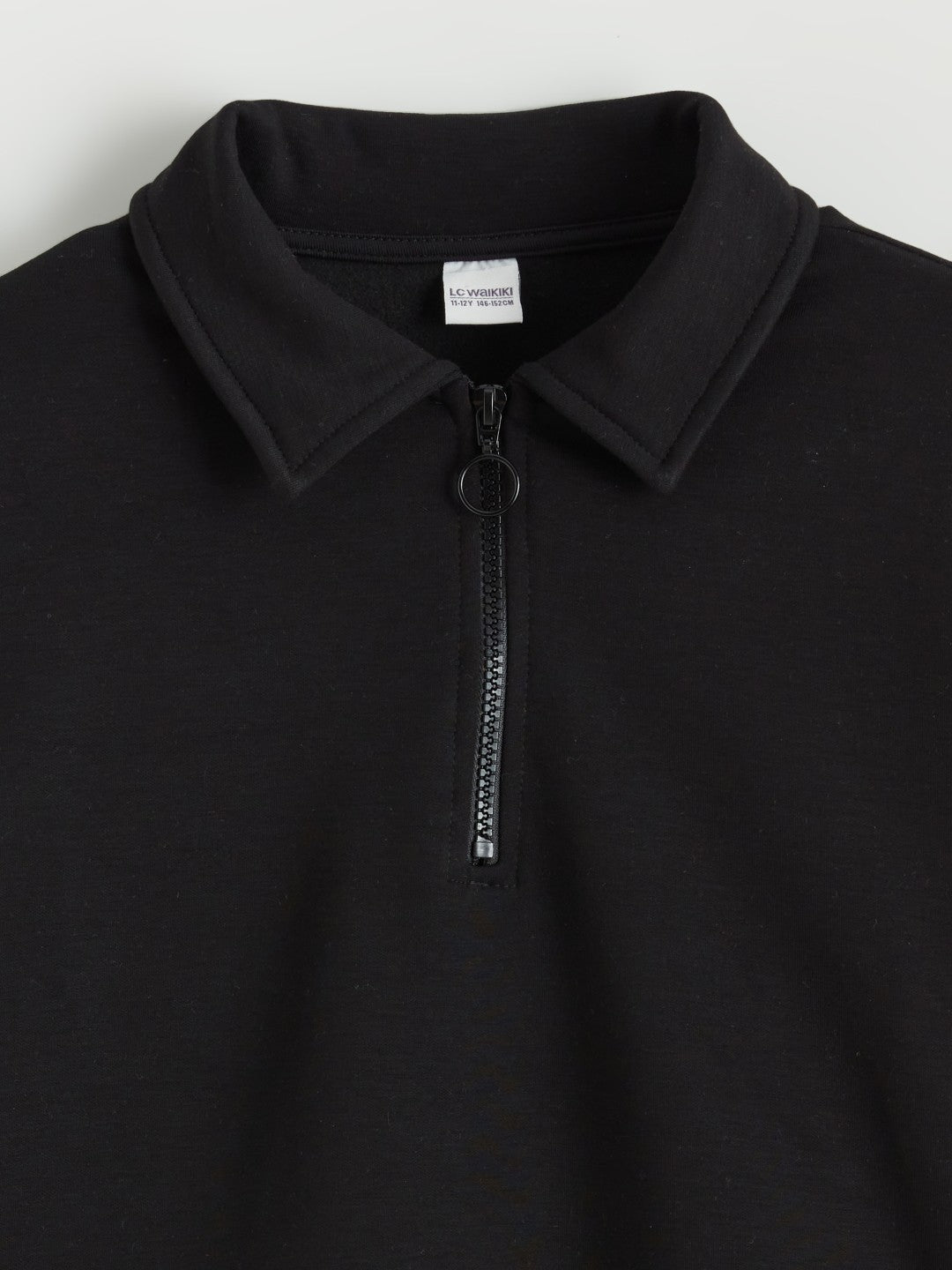 LCW Kids Polo Neck Girls Sweatshirt And Tracksuit Bottoms