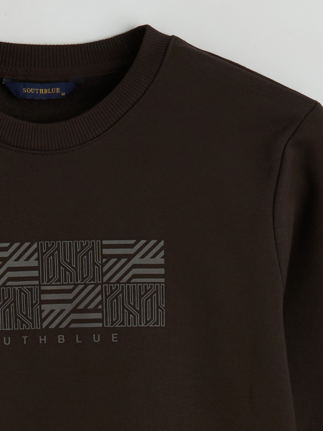 Southblue Crew Neck Printed Men Thick Sweatshirt