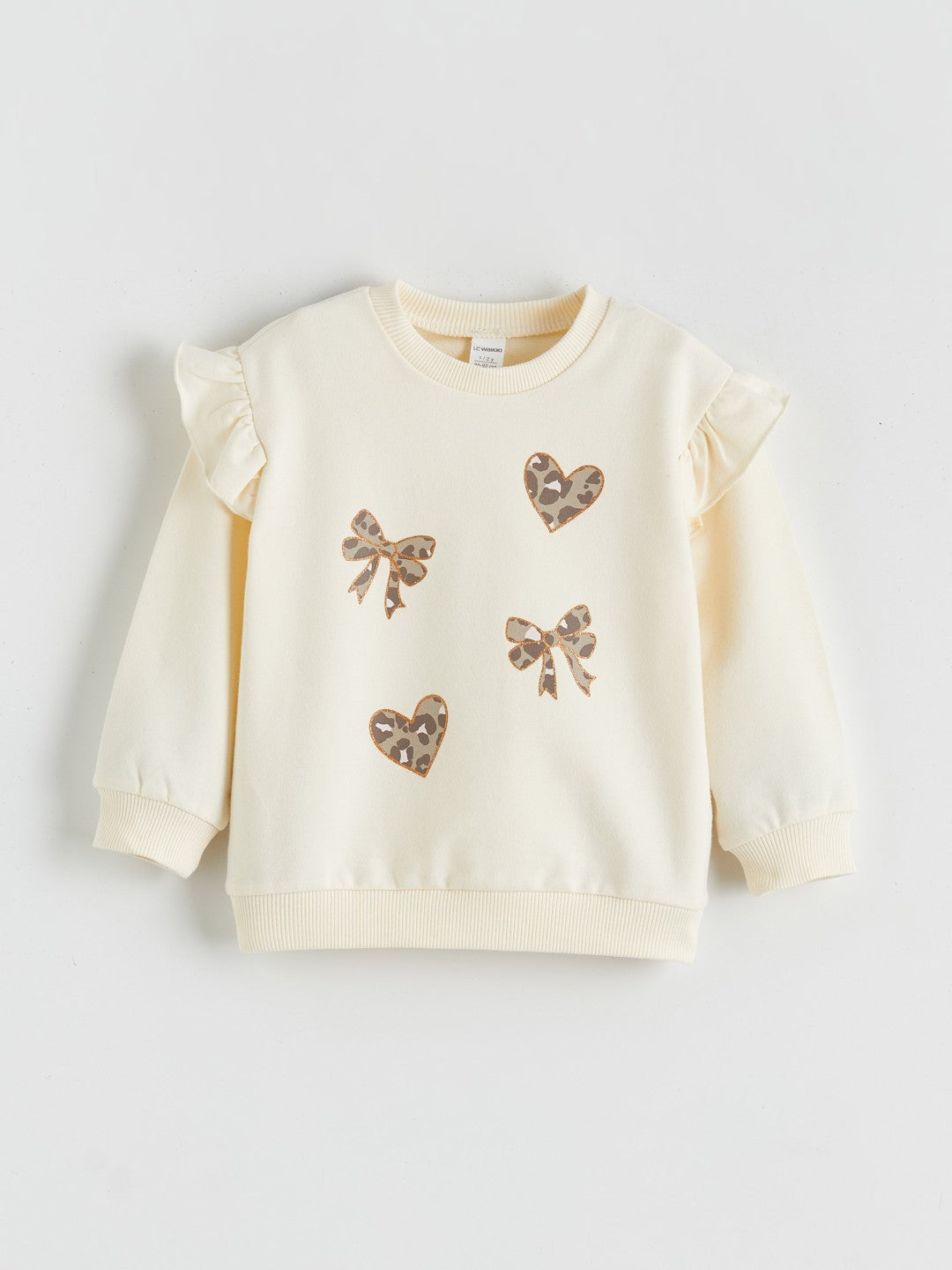 LCW Baby Bow Detail Baby Girls Sweatshirt