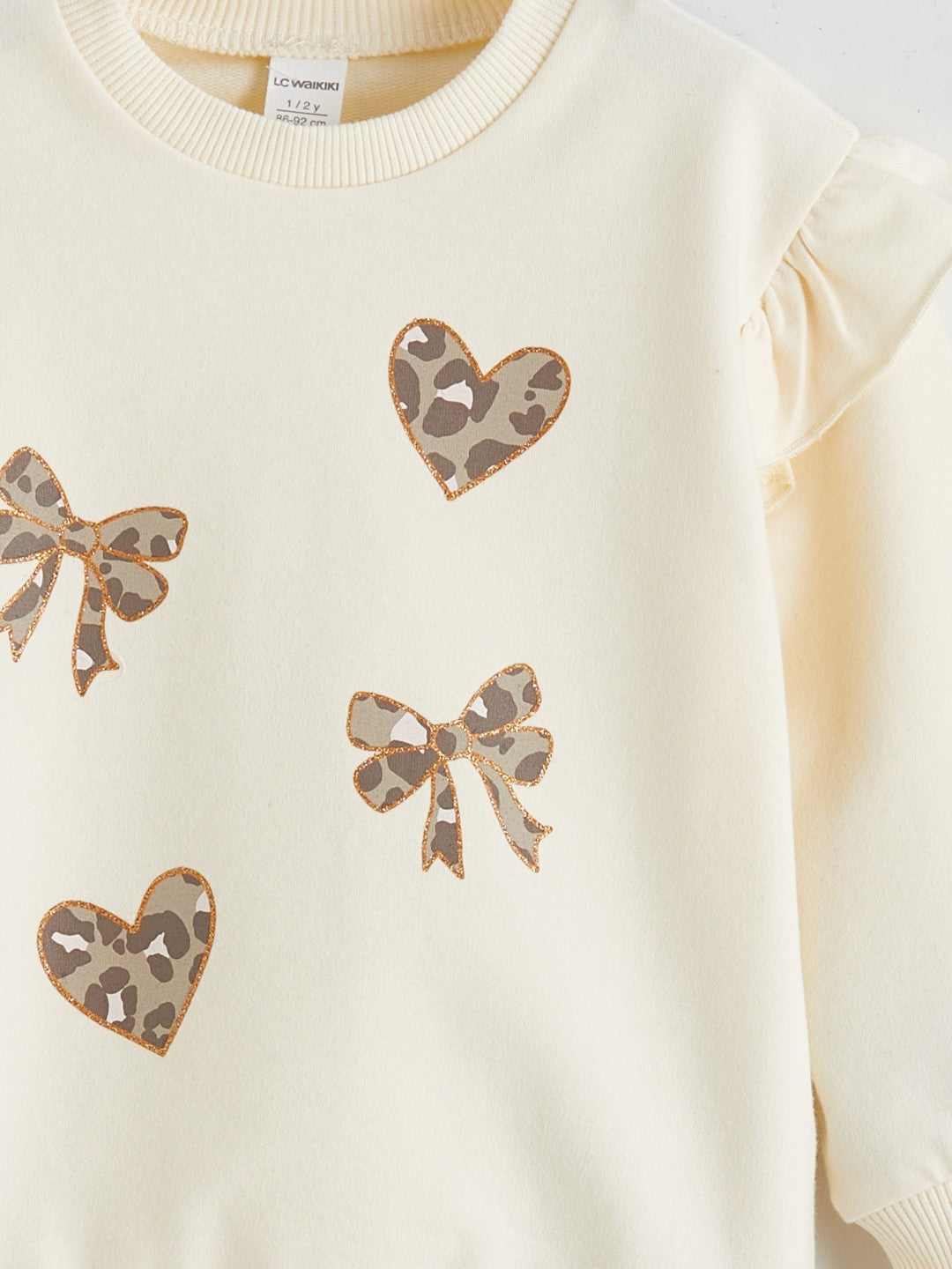 LCW Baby Bow Detail Baby Girls Sweatshirt