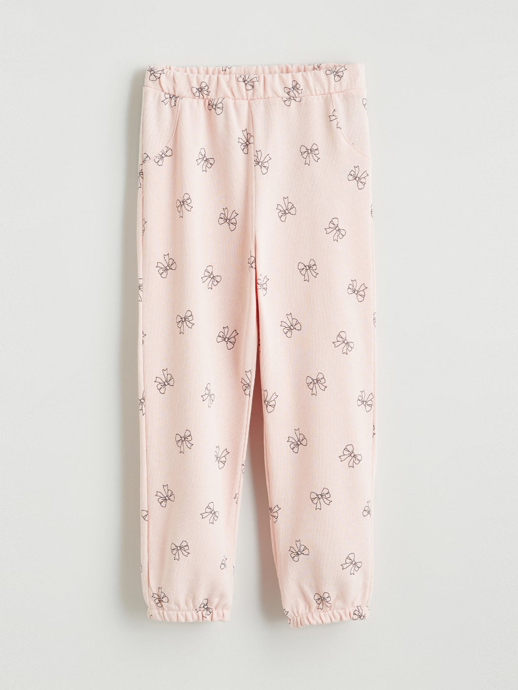 LCW Baby Bow Print Baby Girls Jogger Sweatpants