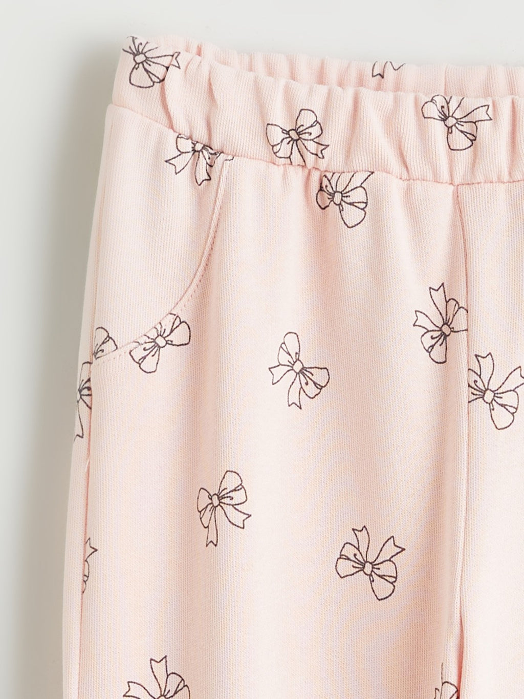 LCW Baby Bow Print Baby Girls Jogger Sweatpants