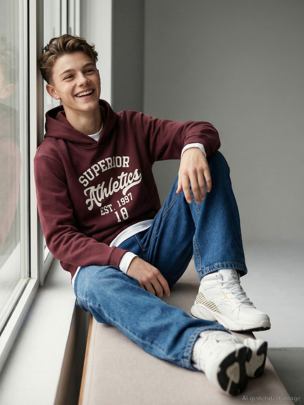 LCW Kids Hooded Boys Thick Sweatshirt