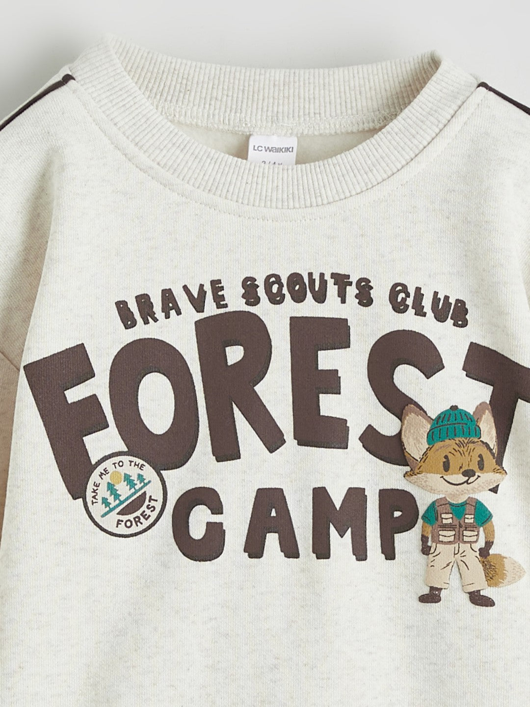 LCW Kids Printed Boys Thick Sweatshirt