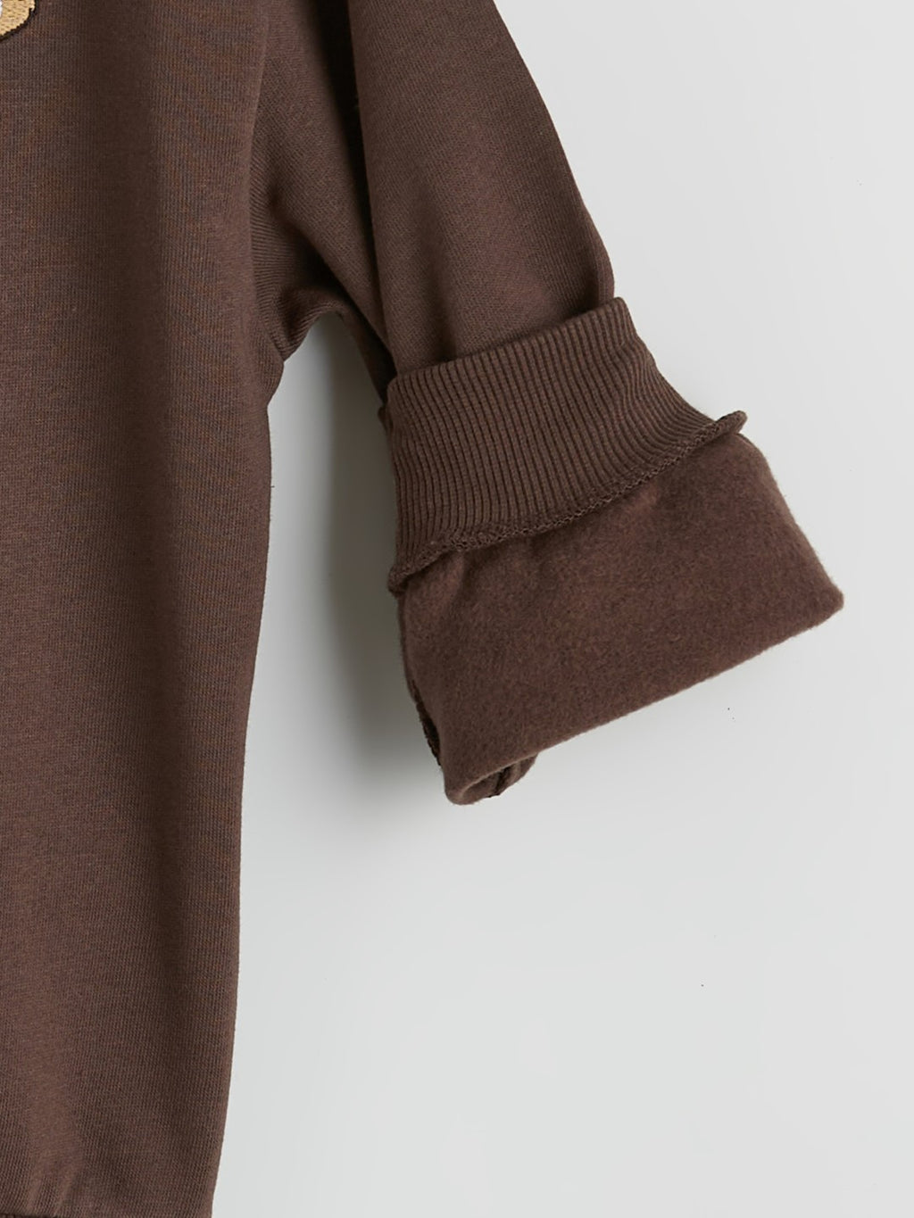 LCW Kids Bear Embroidered Boys Thick Sweatshirt