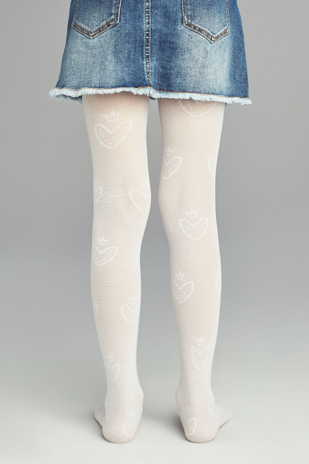 Black Pretty Crown Heart Tights