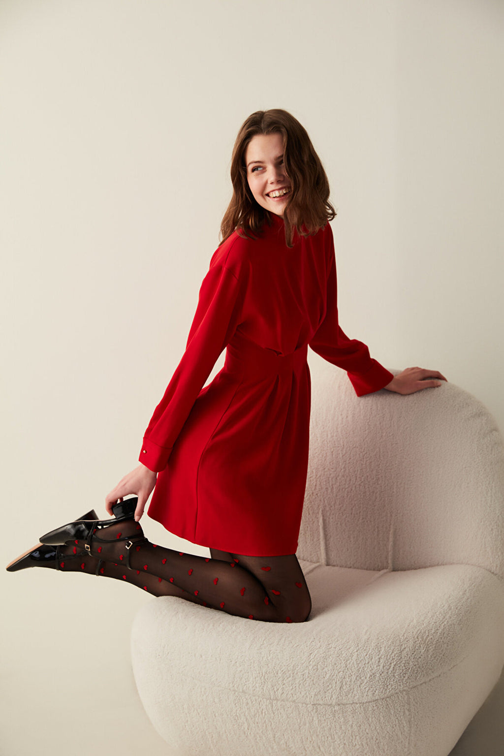 Red Heart Black Tights