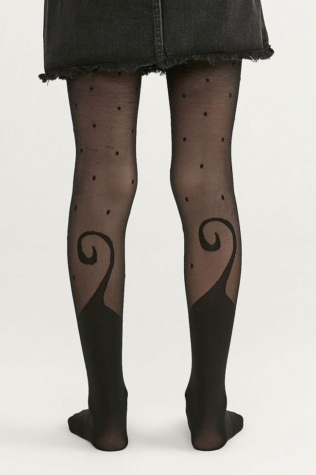 Black Pretty Cute Cat Tights Main Image
