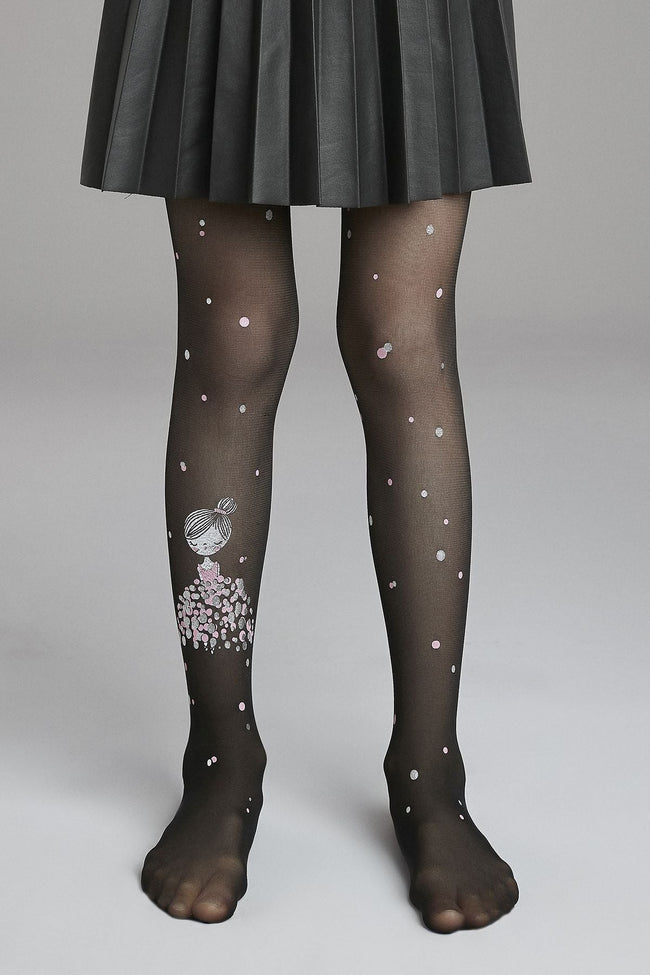 Black Pretty Shine Princess Tight Hover Image