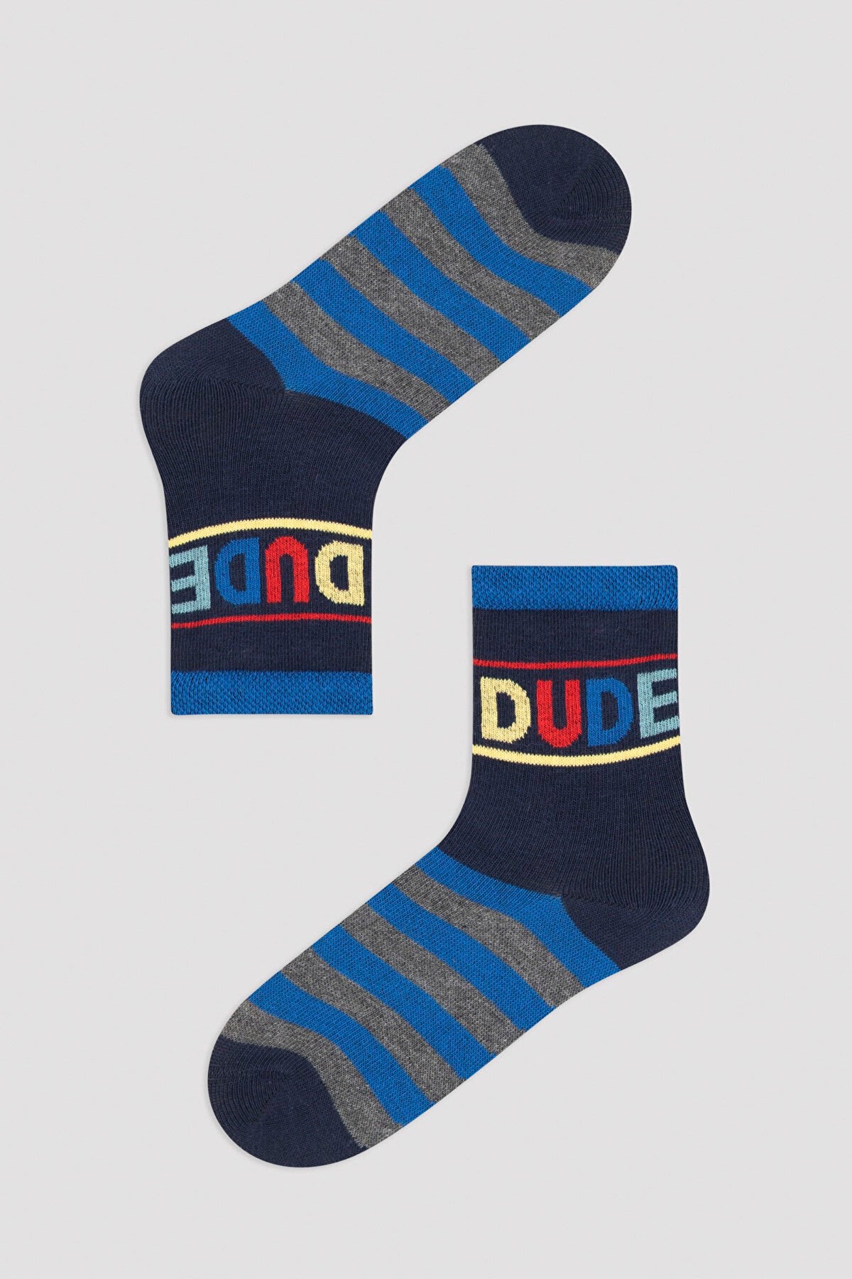 Multi Colour Dude 4In1 Socks
