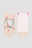 Multi Colour Girls Unilove 2In1 Liner Socks