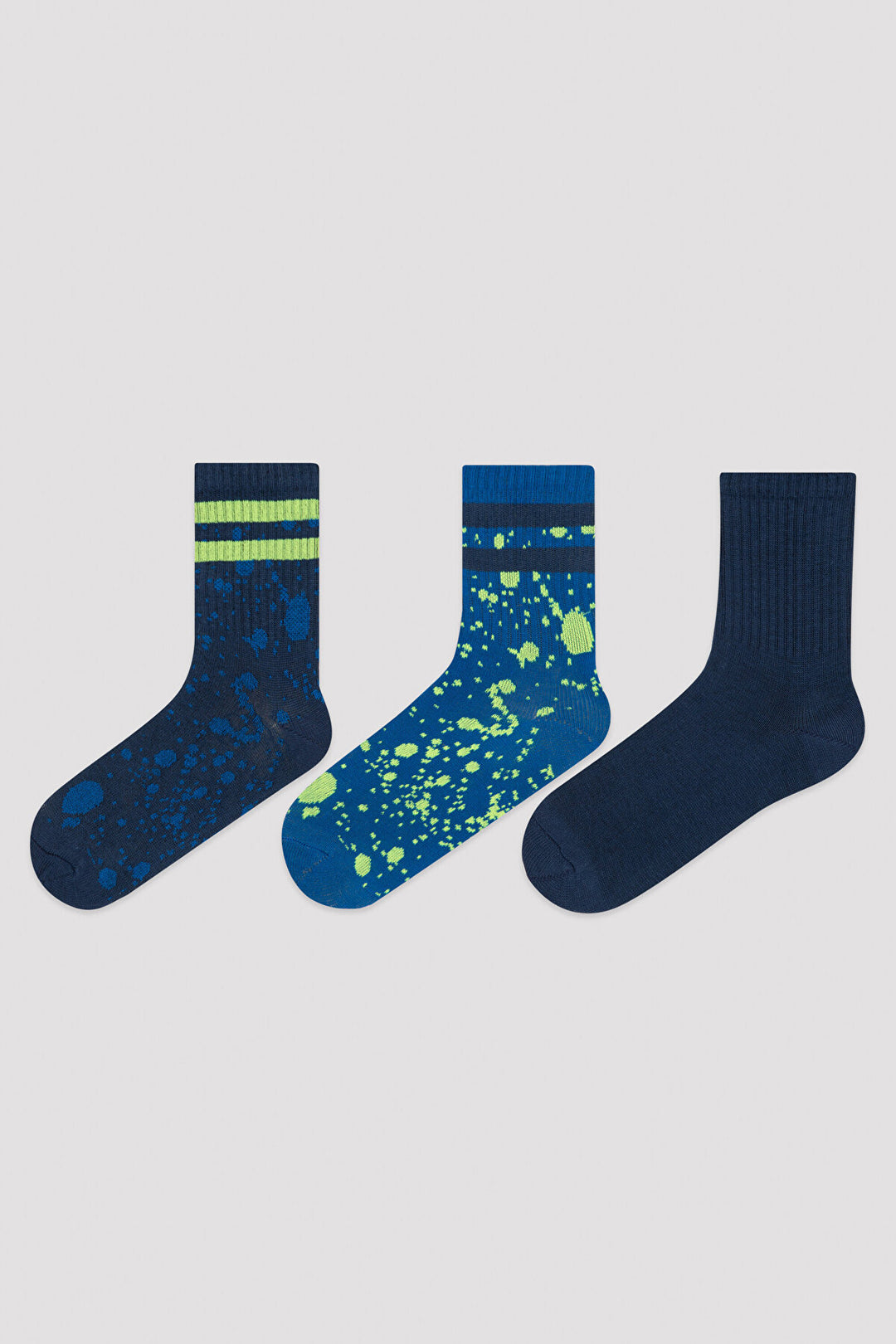 Multi Colour Boys Trendy 3In1 Soket Socks