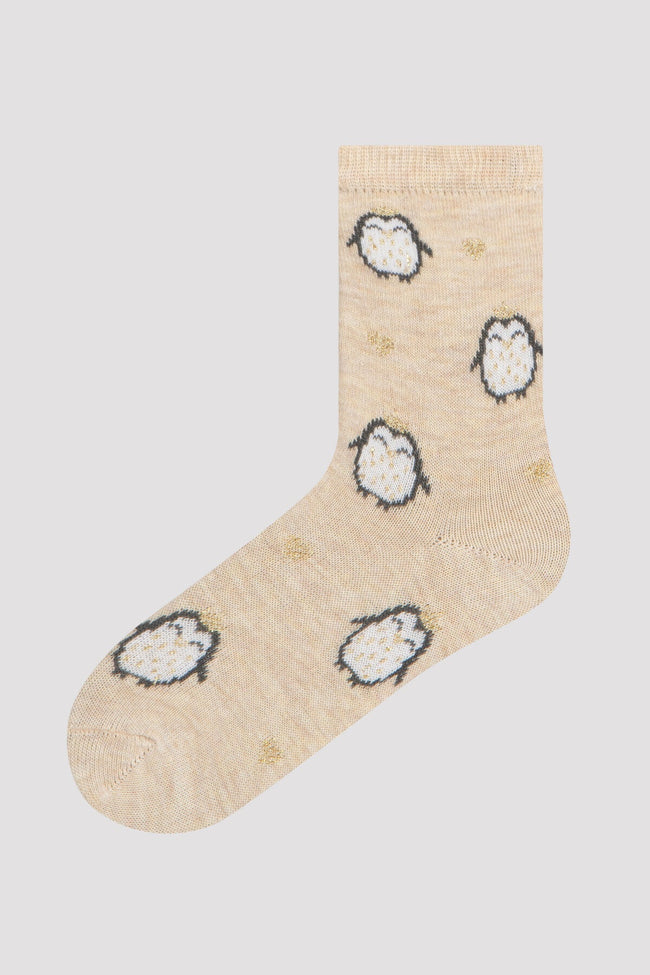 Multi Colour Queen Panda 4In1 Socket Socks Main Image