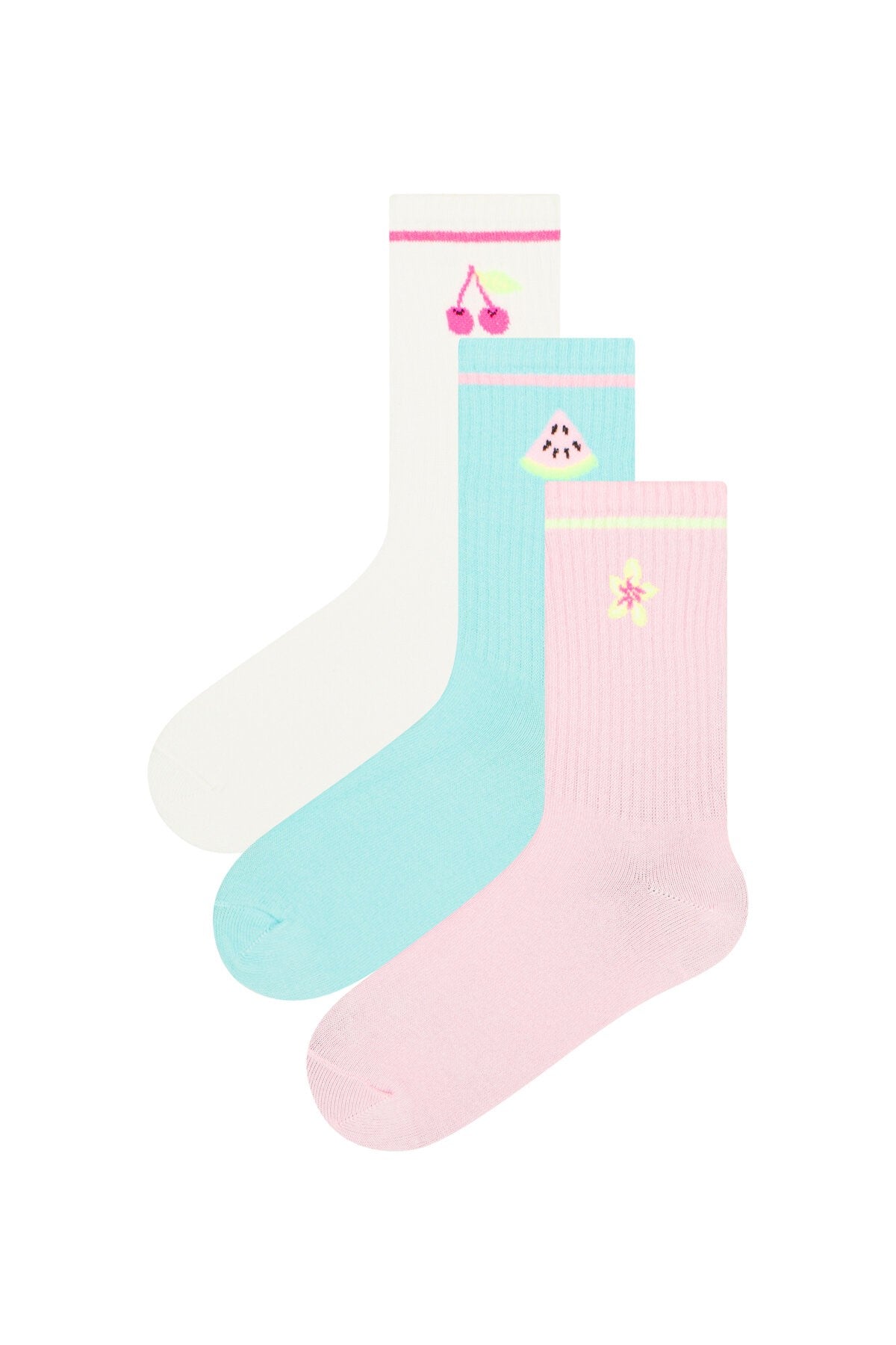 G Fruits 3In1 Socks