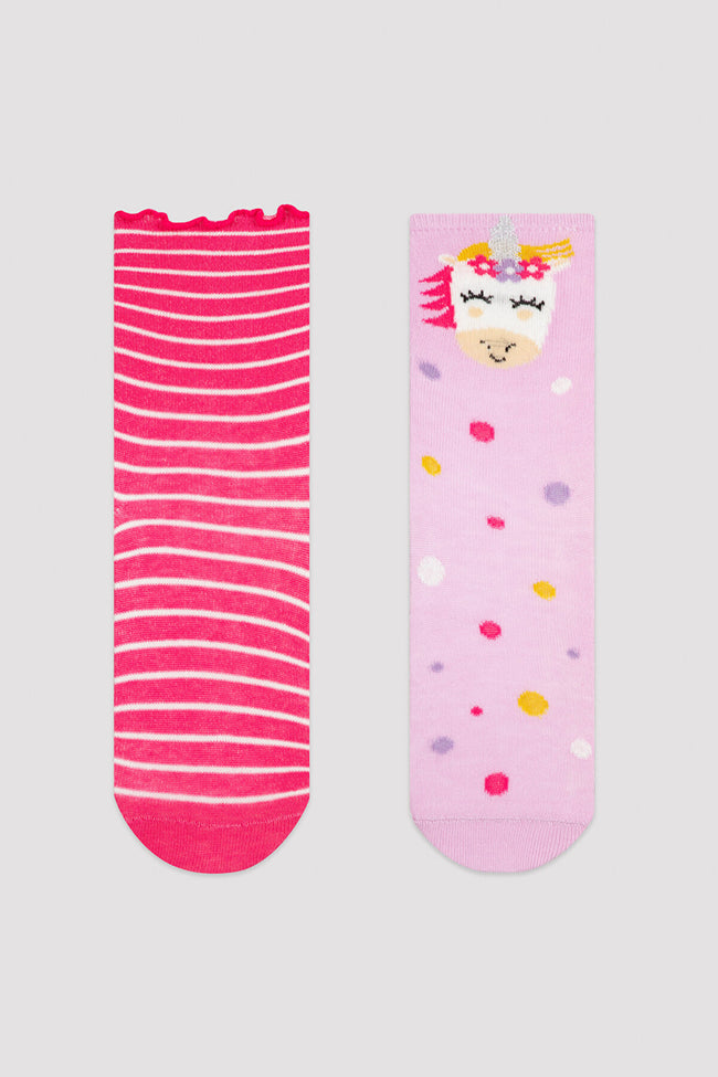 Multi Colour Girls G.Unidot 2In1 Socket Socks Hover Image