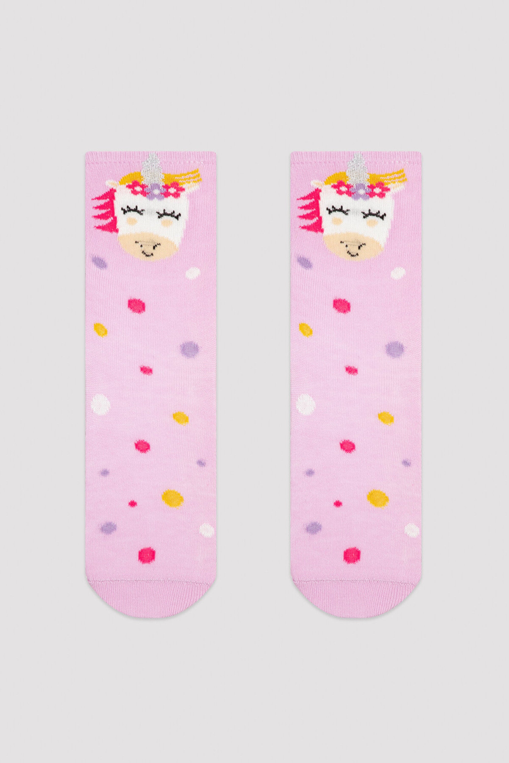 Multi Colour Girls G.Unidot 2In1 Socket Socks
