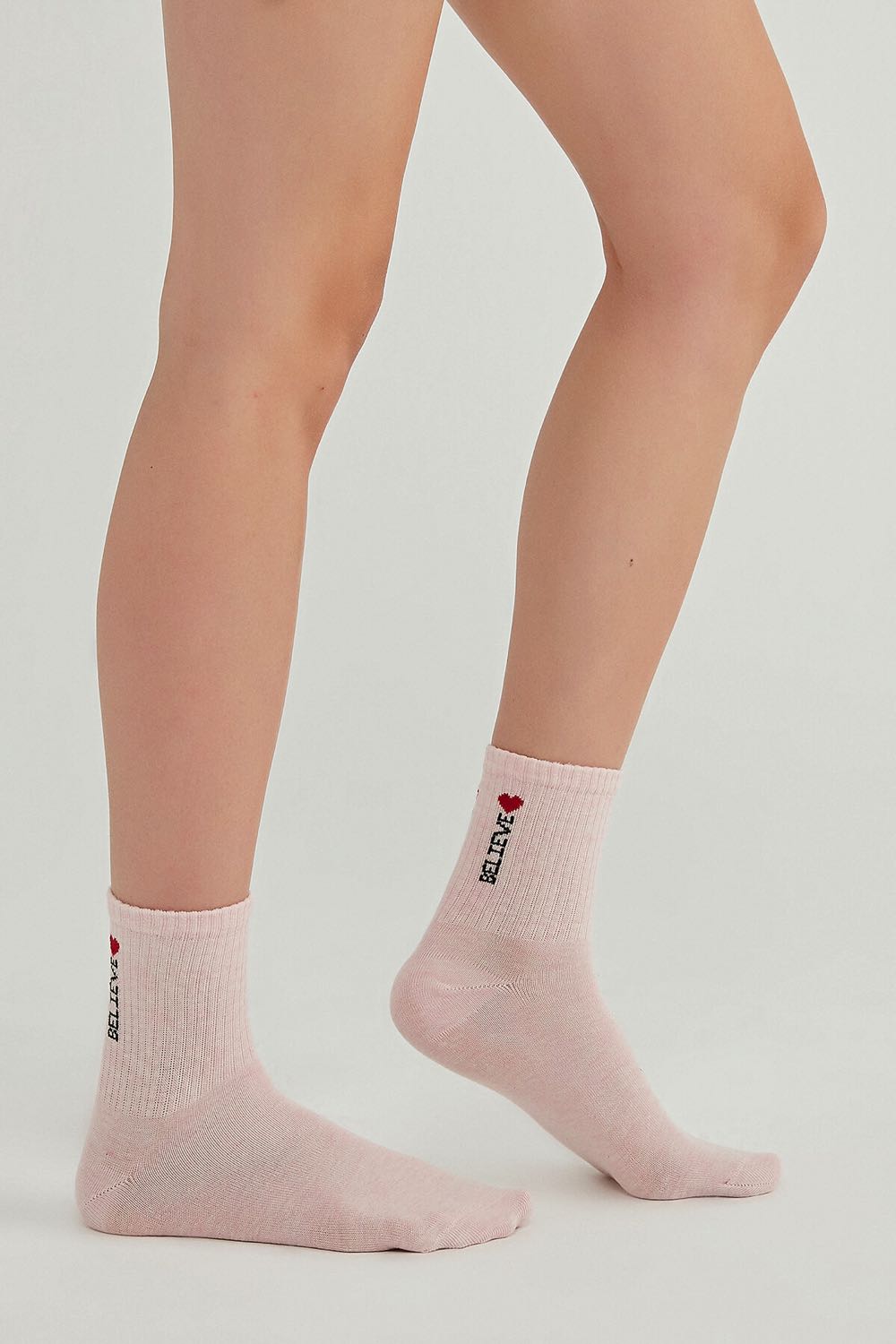 Pink Cool Believe Socks