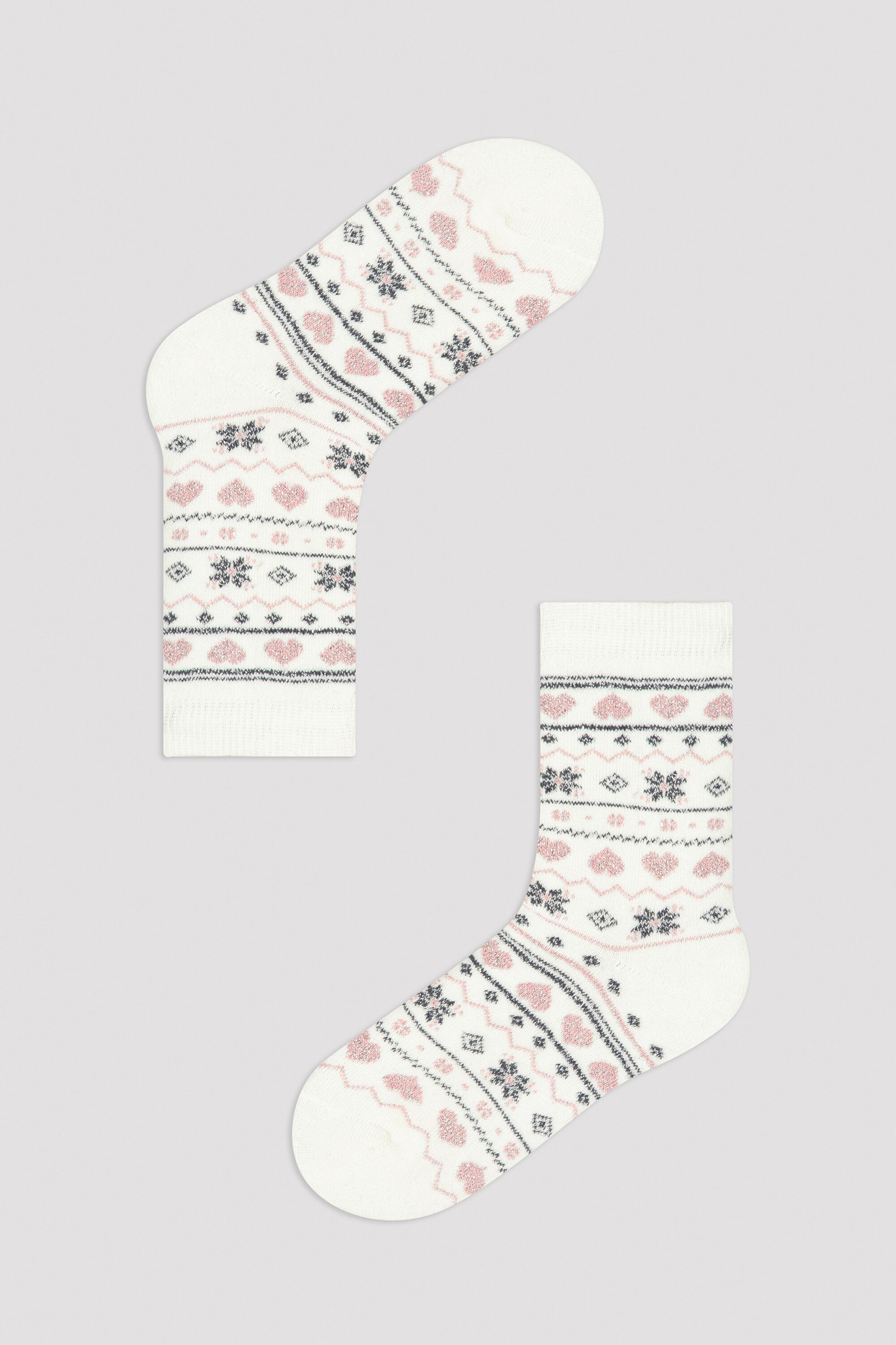 Marshmellow Girls G. Glitter Heart Soket Socks