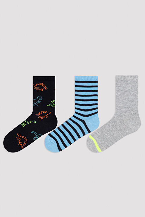 Borangirls E Dino 3In1 Socks Hover Image