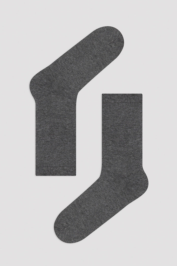 Grey Soft Multi Baklava 4In1 Soket Socks