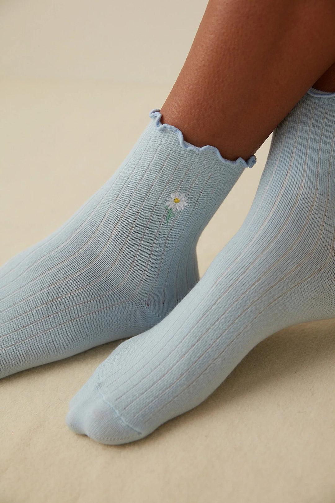 Blue Daisy Socks