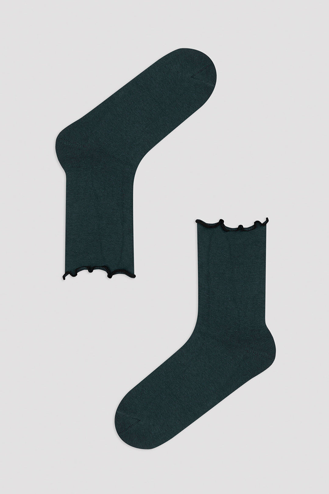 Black Fırfırlı Soket Socks