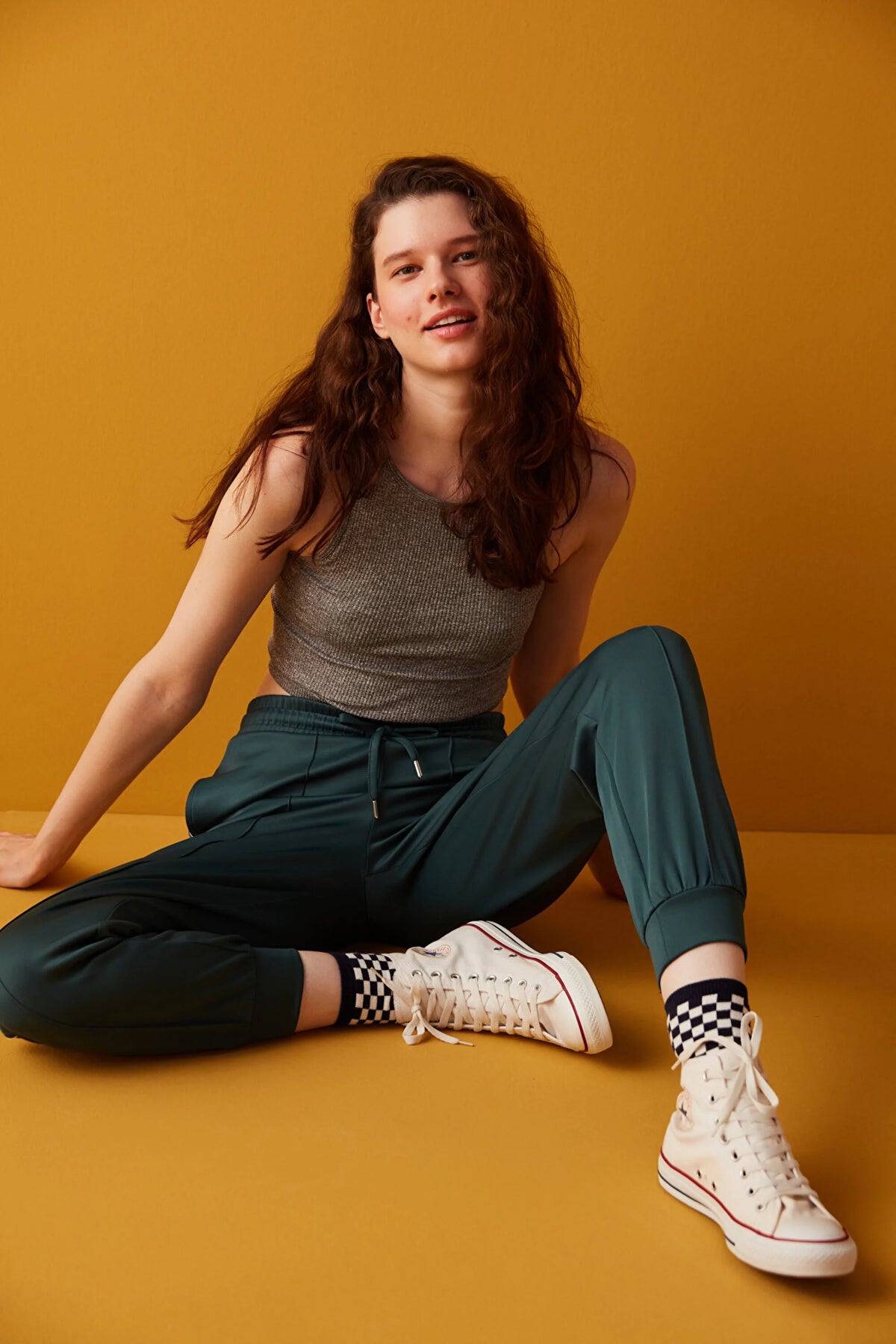 Dark Green Hp Nervur Jogger