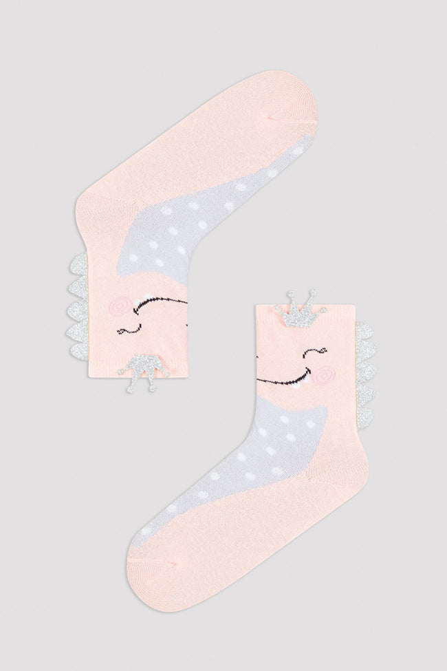 Girls Glitter Queen Soket Socks Hover Image