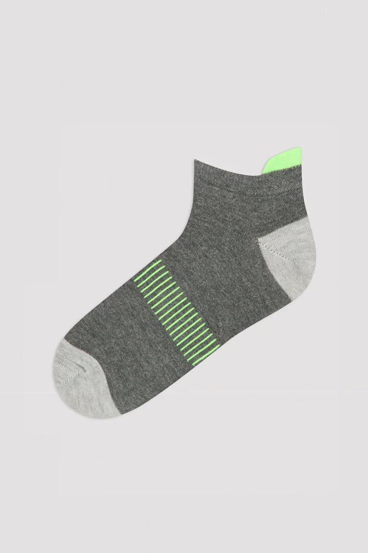 Mix Grey Basic 2In1 Liner Socks