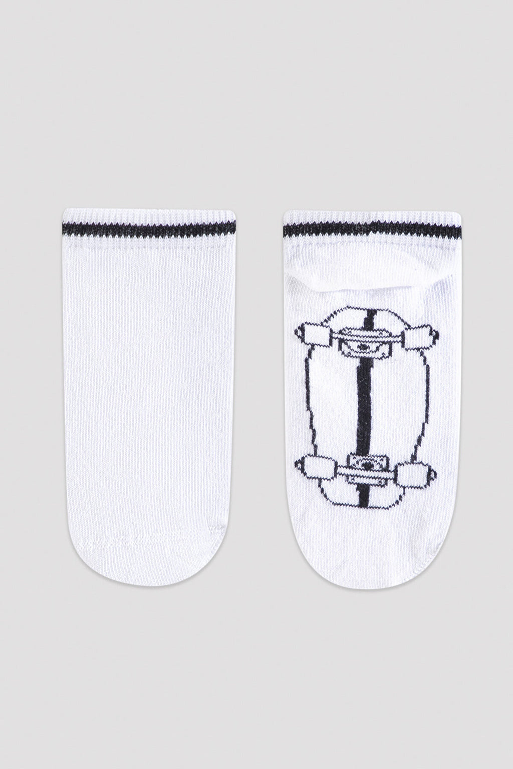 Multi Colour Boys Lets Skate 3In1 Patik Socks