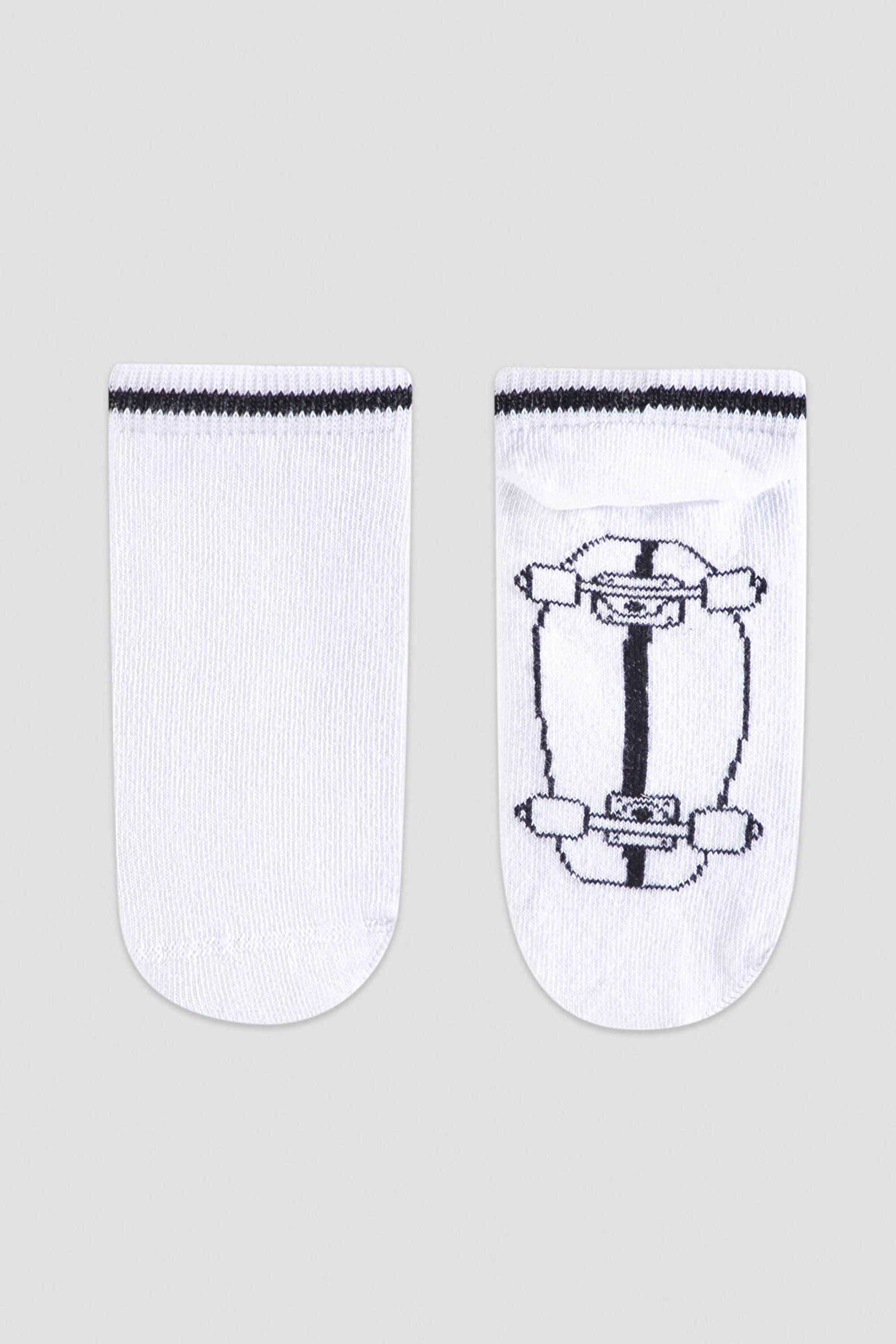 Multi Colour Boys Lets Skate 3In1 Patik Socks