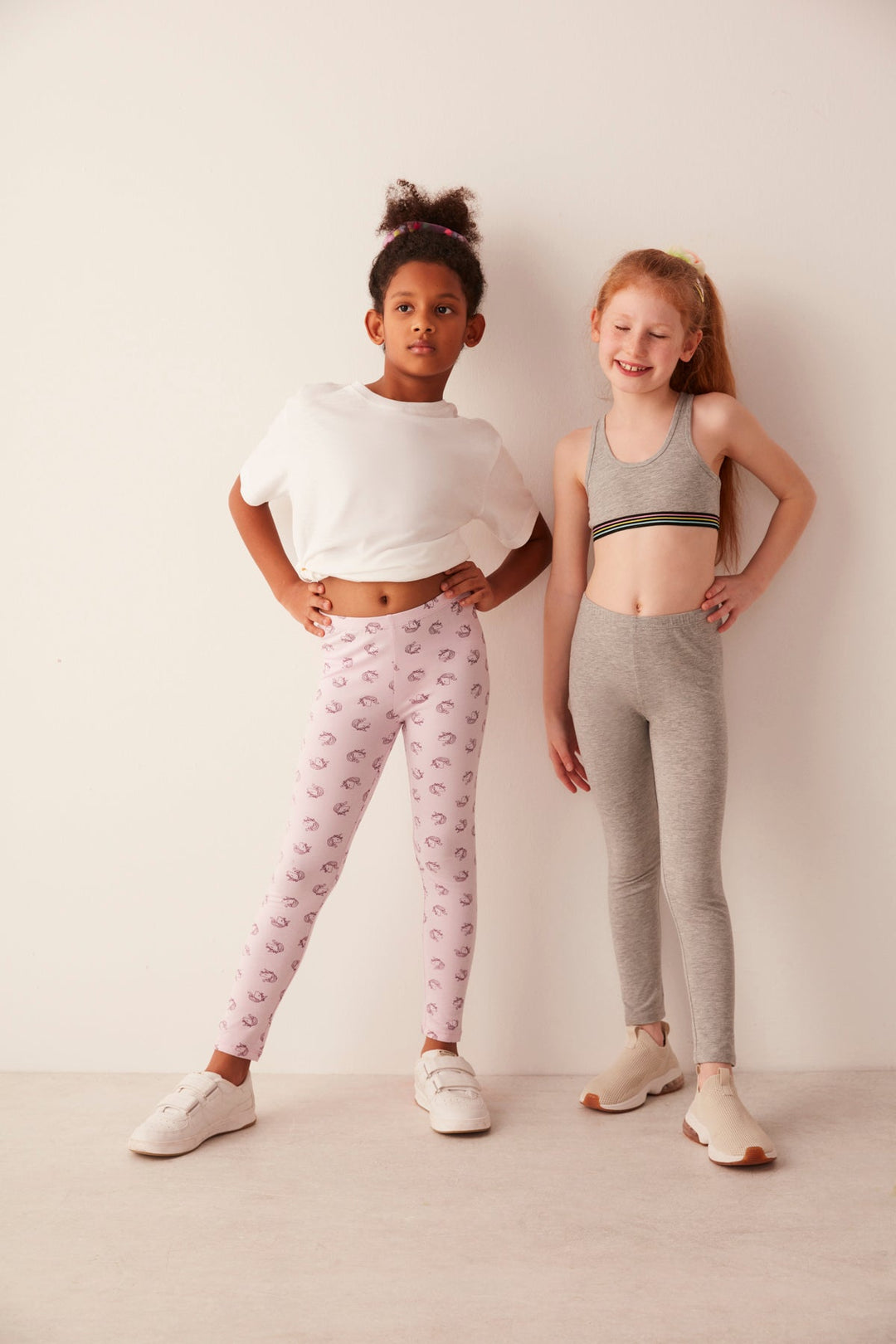 Rainbow and white unicorn girls leggings – Wimziy&Co.