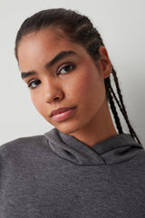 Dark Grey Melange Scuba Sweatshirt